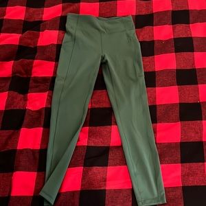 Green Lululemon Leggings Size 6, 28” length